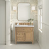 Lorelai 36" Single Vanity, Light Natural Oak w/ 3 CM Eternal Jasmine Pearl Silestone Top