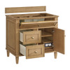 Lorelai 36" Single Vanity, Light Natural Oak w/ 3 CM Eternal Jasmine Pearl Silestone Top