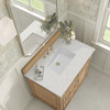 Lorelai 36" Single Vanity, Light Natural Oak w/ 3 CM Lime Delight Silestone Top