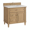 Lorelai 36" Single Vanity, Light Natural Oak w/ 3 CM Lime Delight Silestone Top