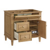 Lorelai 36" Single Vanity, Light Natural Oak w/ 3 CM White Zeus Silestone Top