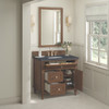 Lorelai 36" Single Vanity, Mid-Century Walnut w/ 3 CM Charcoal Soapstone Silestone Top