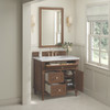 Lorelai 36" Single Vanity, Mid-Century Walnut w/ 3 CM Ethereal Noctis Silestone Top