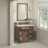 Lorelai 36" Single Vanity, Mid-Century Walnut w/ 3 CM Victorian Silver Silestone Top