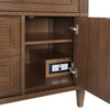 Lorelai 36" Single Vanity, Mid-Century Walnut w/ 3 CM Victorian Silver Silestone Top