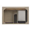 Lorelai 36" Single Vanity, Whitewashed Oak w/ 3 CM Victorian Silver Silestone Top
