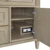 Lorelai 36" Single Vanity, Whitewashed Oak w/ 3 CM Victorian Silver Silestone Top