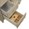 Lorelai 36" Single Vanity, Whitewashed Oak w/ 3 CM Victorian Silver Silestone Top