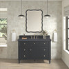 Lorelai 48" Single Vanity, Black Onyx w/ 3 CM Charcoal Soapstone Silestone Top