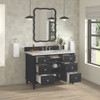 Lorelai 48" Single Vanity, Black Onyx w/ 3 CM Lime Delight Silestone Top