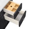 Lorelai 48" Single Vanity, Black Onyx w/ 3 CM Ethereal Noctis Silestone Top w/FreePower Wireless Charger