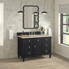 Lorelai 48" Single Vanity, Black Onyx, w/ 3 CM Tajnar Eclos Top w/FreePower Wireless Charger
