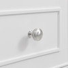 Lorelai 48" Single Vanity, Bright White w/ 3 CM Eternal Jasmine Pearl Silestone Top