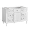 Lorelai 48" Single Vanity, Bright White w/ 3 CM Ethereal Noctis Silestone Top w/FreePower Wireless Charger