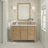 Lorelai 48" Single Vanity, Light Natural Oak w/ 3 CM Eternal Jasmine Pearl Silestone Top