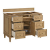 Lorelai 48" Single Vanity, Light Natural Oak w/ 3 CM Ethereal Noctis Silestone Top