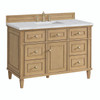 Lorelai 48" Single Vanity, Light Natural Oak w/ 3 CM Ethereal Noctis Silestone Top