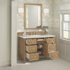 Lorelai 48" Single Vanity, Light Natural Oak w/ 3 CM Lime Delight Silestone Top