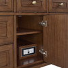 Lorelai 48" Single Vanity, Mid-Century Walnut w/ 3 CM Eternal Jasmine Pearl Silestone Top