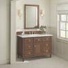 Lorelai 48" Single Vanity, Mid-Century Walnut w/ 3 CM Ethereal Noctis Silestone Top