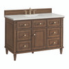 Lorelai 48" Single Vanity, Mid-Century Walnut w/ 3 CM Lime Delight Silestone Top