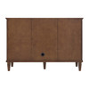 Lorelai 48" Single Vanity, Mid-Century Walnut w/ 3 CM Victorian Silver Silestone Top
