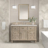 Lorelai 48" Single Vanity, Whitewashed Oak, w/ 3 CM Siberian Silestone Top w/FreePower Wireless Charger
