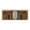 Lorelai 60" Double Vanity, Light Natural Oak w/ 3 CM Eternal Jasmine Pearl Silestone Top