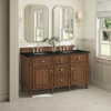 Lorelai 60" Double Vanity, Mid-Century Walnut, w/ 3 CM Phantome Eclos Top