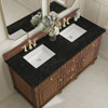 Lorelai 60" Double Vanity, Mid-Century Walnut, w/ 3 CM Phantome Eclos Top