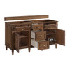 Lorelai 60" Double Vanity, Mid-Century Walnut, w/ 3 CM Phantome Eclos Top