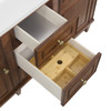 Lorelai 60" Double Vanity, Mid-Century Walnut, w/ 3 CM Phantome Eclos Top