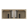 Lorelai 60" Double Vanity, Whitewashed Oak w/ 3 CM Ethereal Noctis Silestone Top
