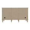 Lorelai 60" Double Vanity, Whitewashed Oak w/ 3 CM Victorian Silver Silestone Top
