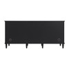 Lorelai 72" Double Vanity, Black Onyx w/ 3 CM Charcoal Soapstone Silestone Top