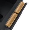 Lorelai 72" Double Vanity, Black Onyx w/ 3 CM White Zeus Silestone Top