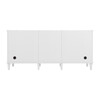 Lorelai 72" Double Vanity, Bright White w/ 3 CM Charcoal Soapstone Silestone Top