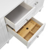 Lorelai 72" Double Vanity, Bright White w/ 3 CM Charcoal Soapstone Silestone Top
