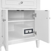 Lorelai 72" Double Vanity, Bright White w/ 3 CM Victorian Silver Silestone Top w/FreePower Wireless Charger