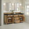 Lorelai 72" Double Vanity, Light Natural Oak, w/ 3 CM Phantome Eclos Top