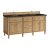 Lorelai 72" Double Vanity, Light Natural Oak, w/ 3 CM Phantome Eclos Top