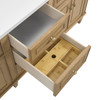 Lorelai 72" Double Vanity, Light Natural Oak w/ 3 CM Ethereal Noctis Silestone Top w/FreePower Wireless Charger