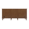 Lorelai 72"Double Vanity, Mid-Century Walnut w/ 3 CM Ethereal Noctis Silestone Top