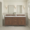 Lorelai 72"Double Vanity, Mid-Century Walnut w/ 3 CM Lime Delight Silestone Top