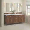 Lorelai 72"Double Vanity, Mid-Century Walnut w/ 3 CM Lime Delight Silestone Top