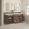Lorelai 72"Double Vanity, Mid-Century Walnut w/ 3 CM Lime Delight Silestone Top