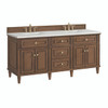 Lorelai 72"Double Vanity, Mid-Century Walnut w/ 3 CM Lime Delight Silestone Top