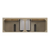 Lorelai 72" Double Vanity, Whitewashed Oak w/ 3 CM Ethereal Noctis Silestone Top