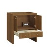 Hudson 30" Single Vanity, Honey Oak w/ 3 CM Charcoal Soapstone Silestone Top