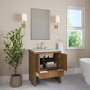 Hudson 30" Single Vanity, Honey Oak w/ 3 CM Ethereal Noctis Silestone Top